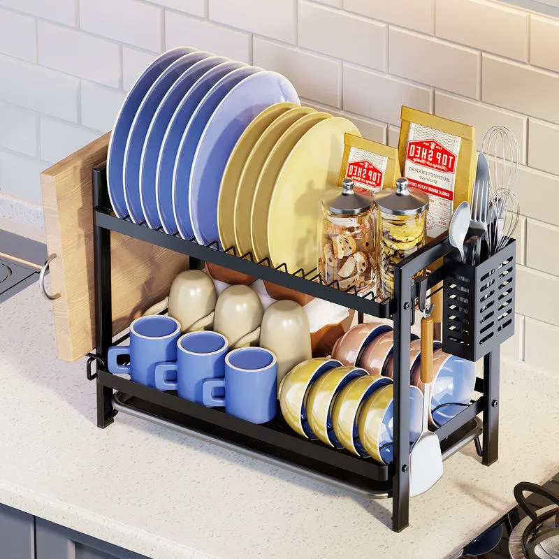 Wholesale Detachable Folding Multi-Layer Vertical Pot Cover Rack Kitchen Storage Rack Iron Multi-Function Countertop Pot Rack